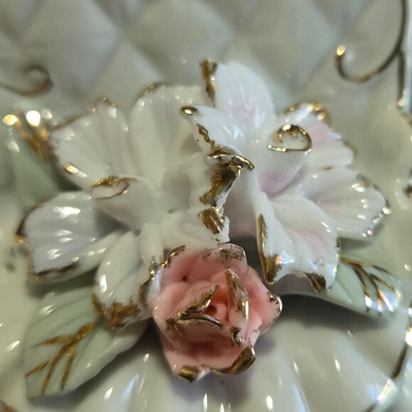 Vintage Victorian Chair and Swan Trinket Dish - Picture 3 of 13